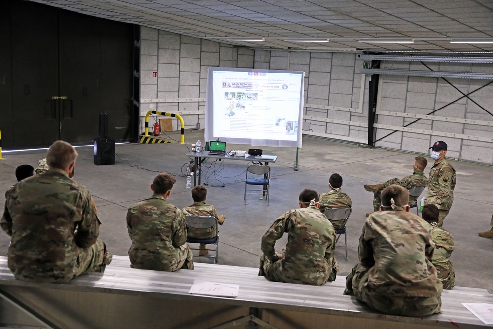 Knights Brigade Soldiers assist with AIT quarantine operations