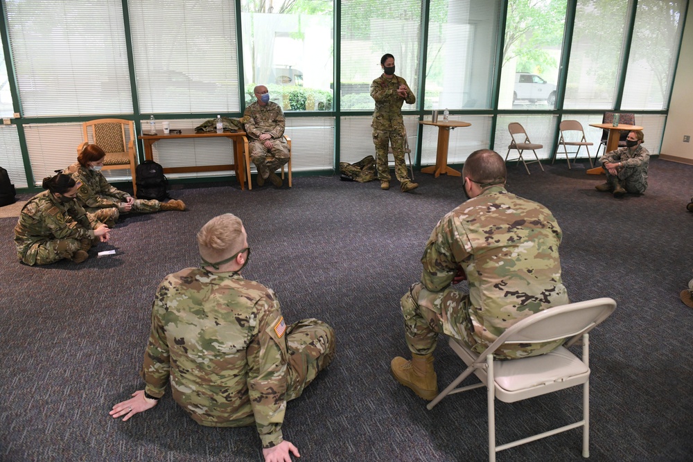 North Carolina Army and Air National Guard Medical Technicians Set Up COVID-19 Medical Support Shelter