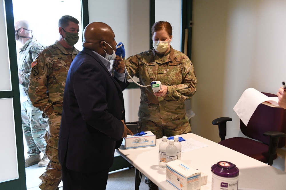 North Carolina Army and Air National Guard Medical Technicians Set Up COVID-19 Medical Support Shelter
