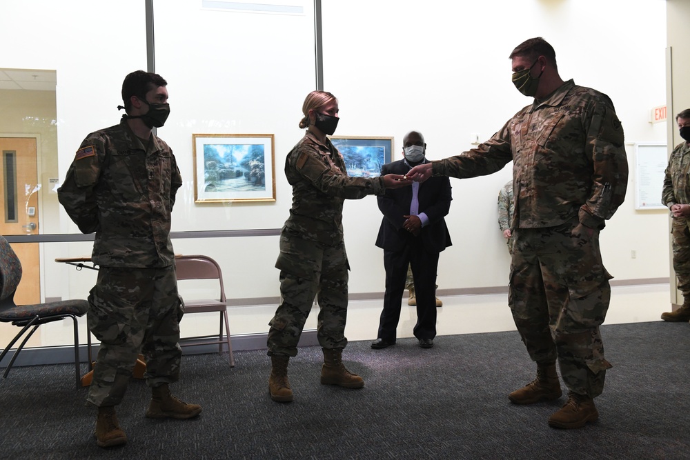 North Carolina Army and Air National Guard Medical Technicians Set Up COVID-19 Medical Support Shelter