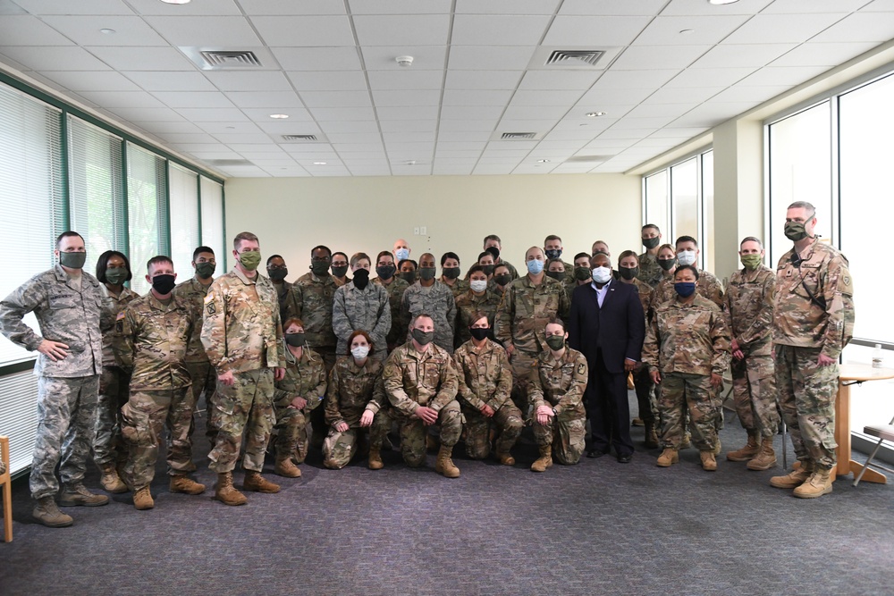 North Carolina Army and Air National Guard Medical Technicians Set Up COVID-19 Medical Support Shelter