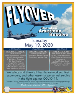 Pa. Air National Guard flyovers scheduled for three cities