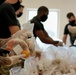 Soldiers help serve school lunches