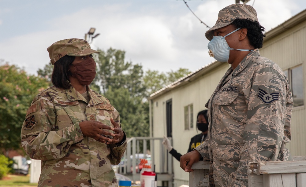 State Senior Enlisted Leaders Visit Disinfection Teams in Mobile
