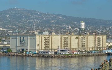 USNS Mercy Sailors Depart LA