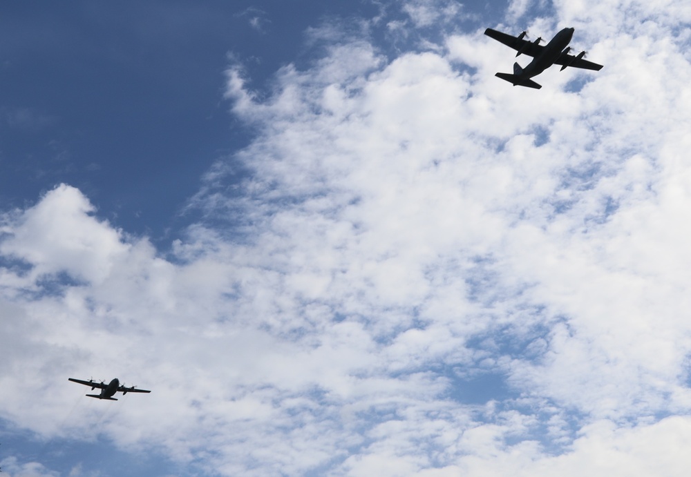 165th Airlift Wing Flyover Calhoun