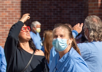 Airmen of 124th Fighter Wing and 366th Fighter Wing Salute Healthcare Workers of Idaho with a Joint Flyover