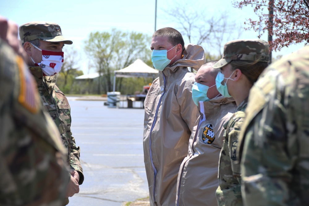 Wisconsin National Guard Soldiers and Airmen Help Support Mobile COVID-19 Testing Sites