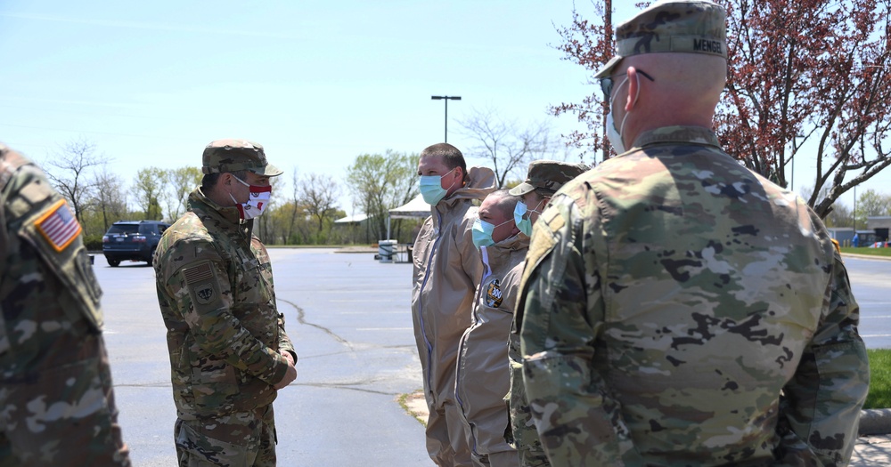 Wisconsin National Guard Soldiers and Airmen Help Support Mobile COVID-19 Testing Sites