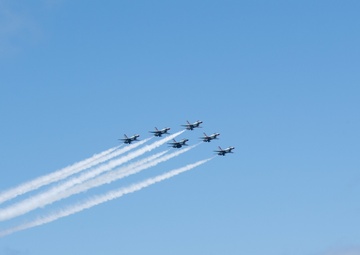 Thunderbirds Fly Over Hospital Ship USNS Mercy