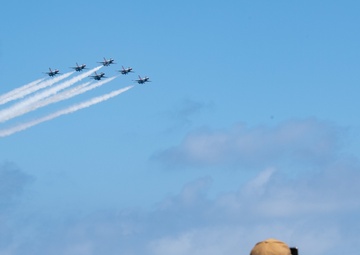 Thunderbirds Fly Over Hospital Ship USNS Mercy