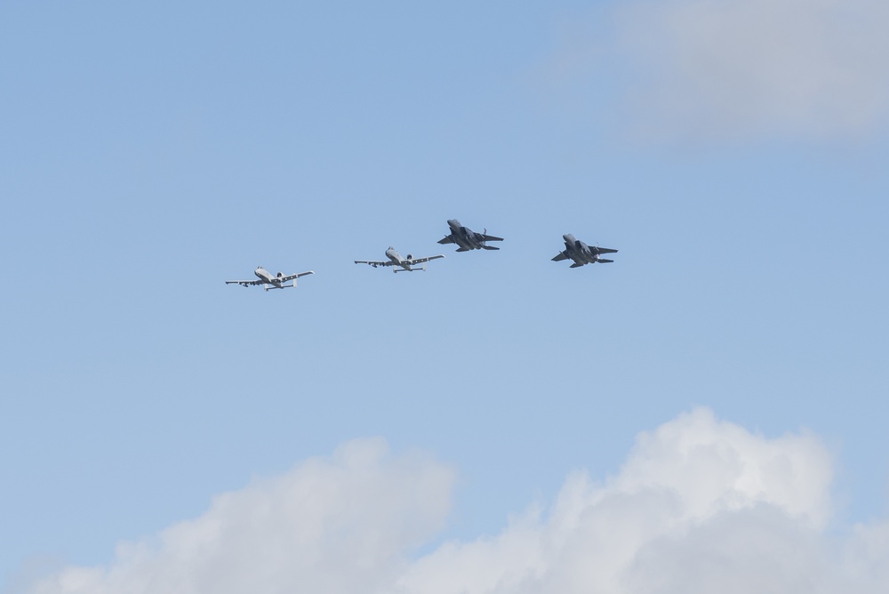 Idaho Air National Guard and Air Force join forces in flight to honor essential workers