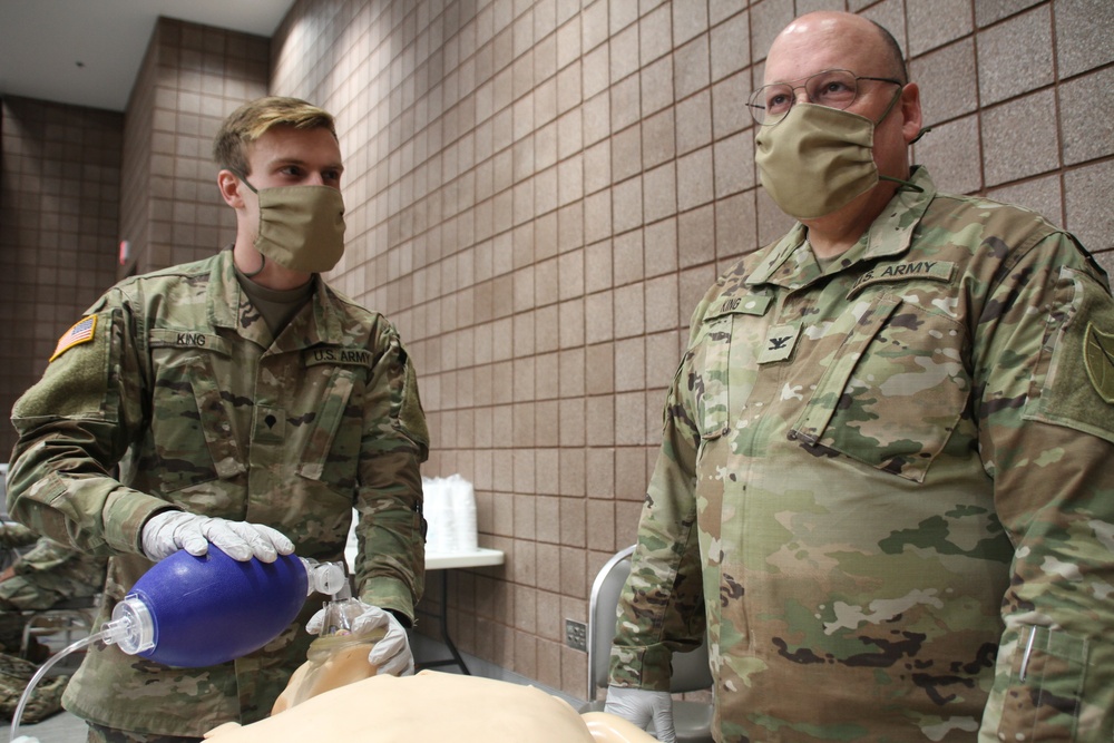 Father and Son with 1163rd ASMC Deploy to Poland