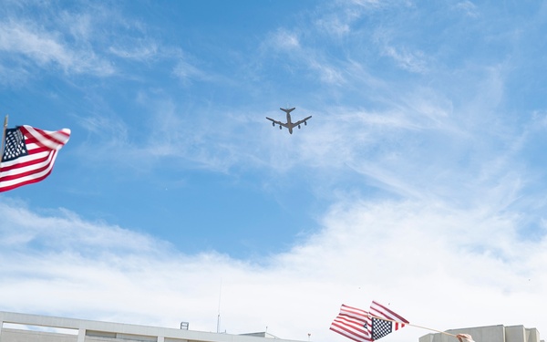 452nd AMW Honor SoCal 1st Responders with C-17 and KC-135 Flyovers