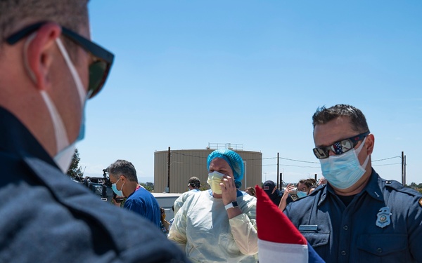 452nd AMW Honor SoCal 1st Responders with C-17 and KC-135 Flyovers