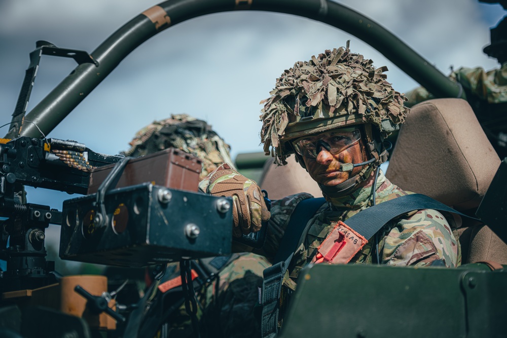 British Soldiers conduct recon exercise during eFP NATO BG-P