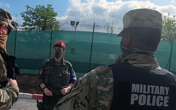 KFOR military police conduct joint operations