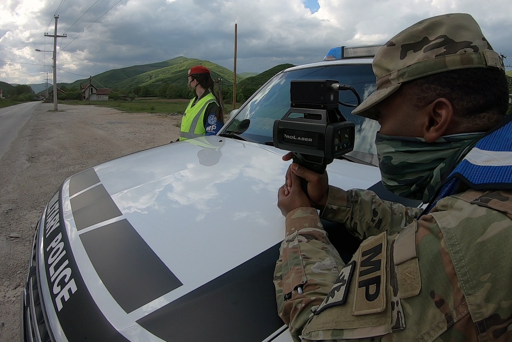 KFOR military police conduct joint operations