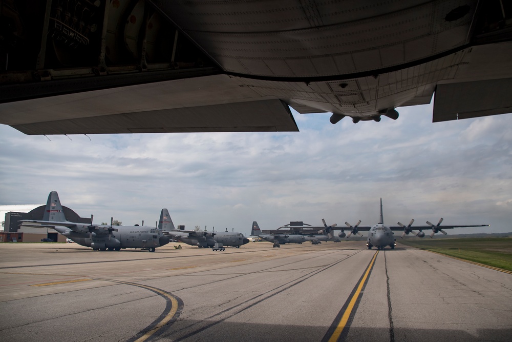 179th Airlift Wing Flyover, Salutes Ohioans