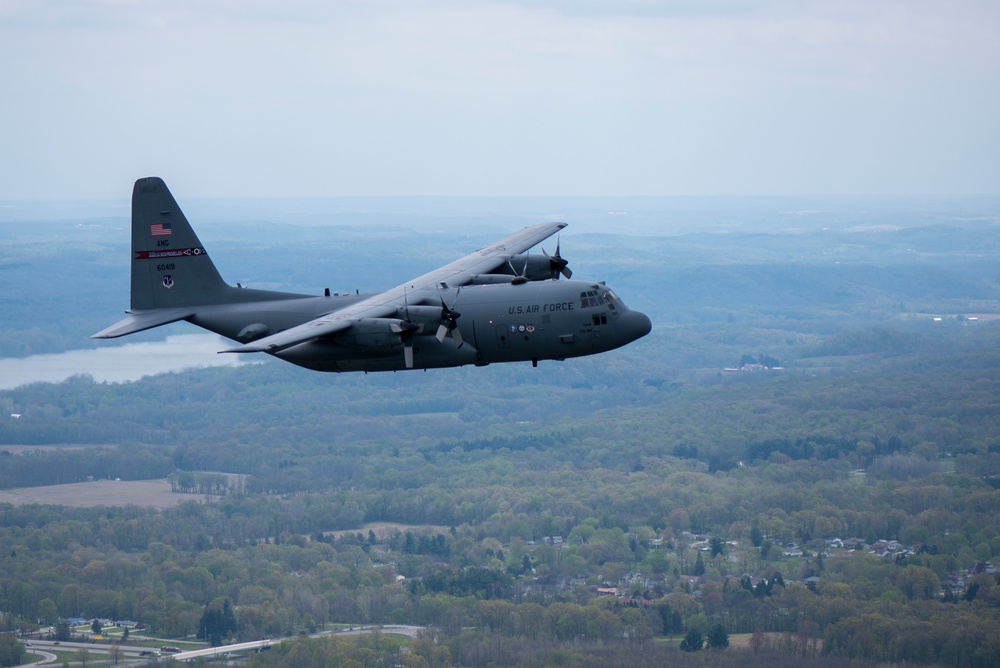 179th Airlift Wing Flyover, Salutes Ohioans