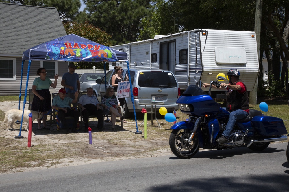 Retired 1stSgt James Freeman Birthday Celebration Parade