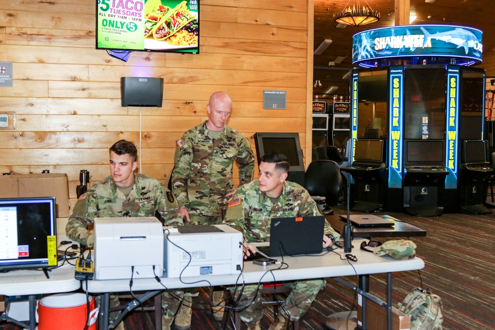 Texas National Guard Mobile Testing Team visits Alabama-Coushatta Reservation