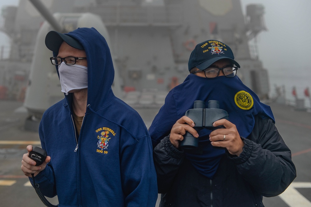 USS Russell (DDG 59) Conducts Underway Operations