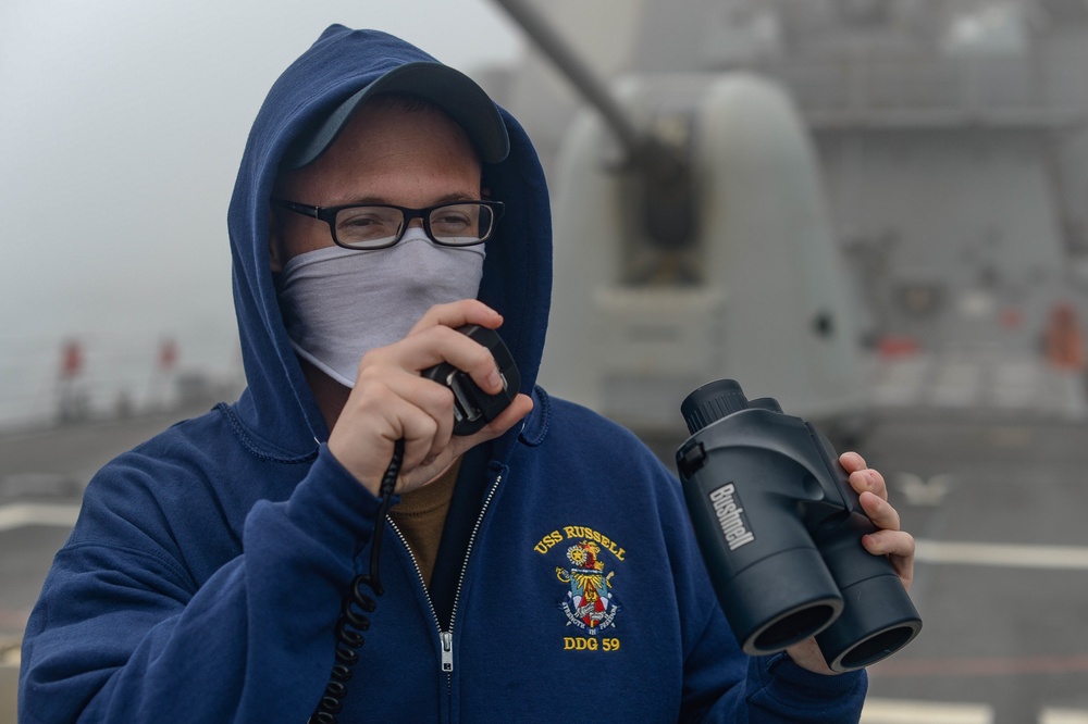 USS Russell (DDG 59) Conducts Underway Operations