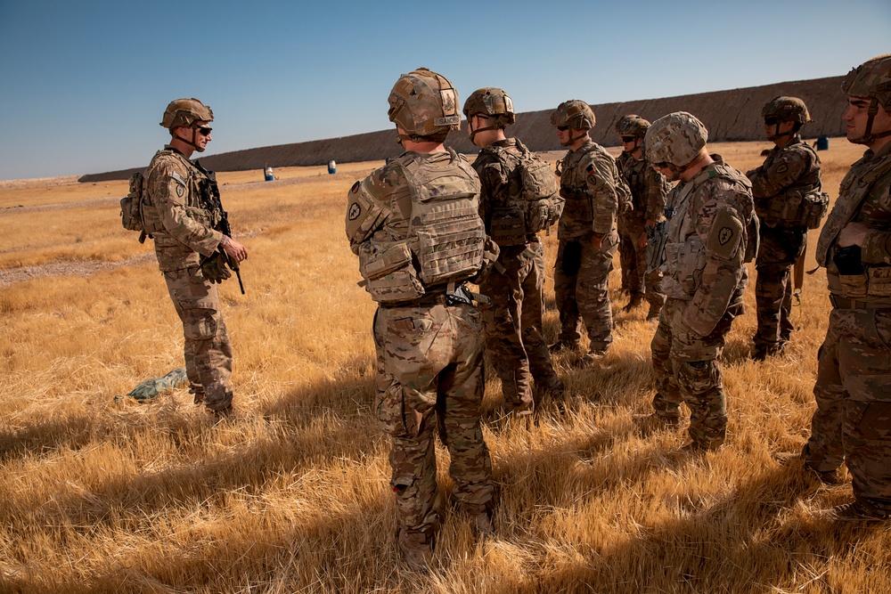 1-25 Military Working Dogs live fire exercise at Al Asad Air Base