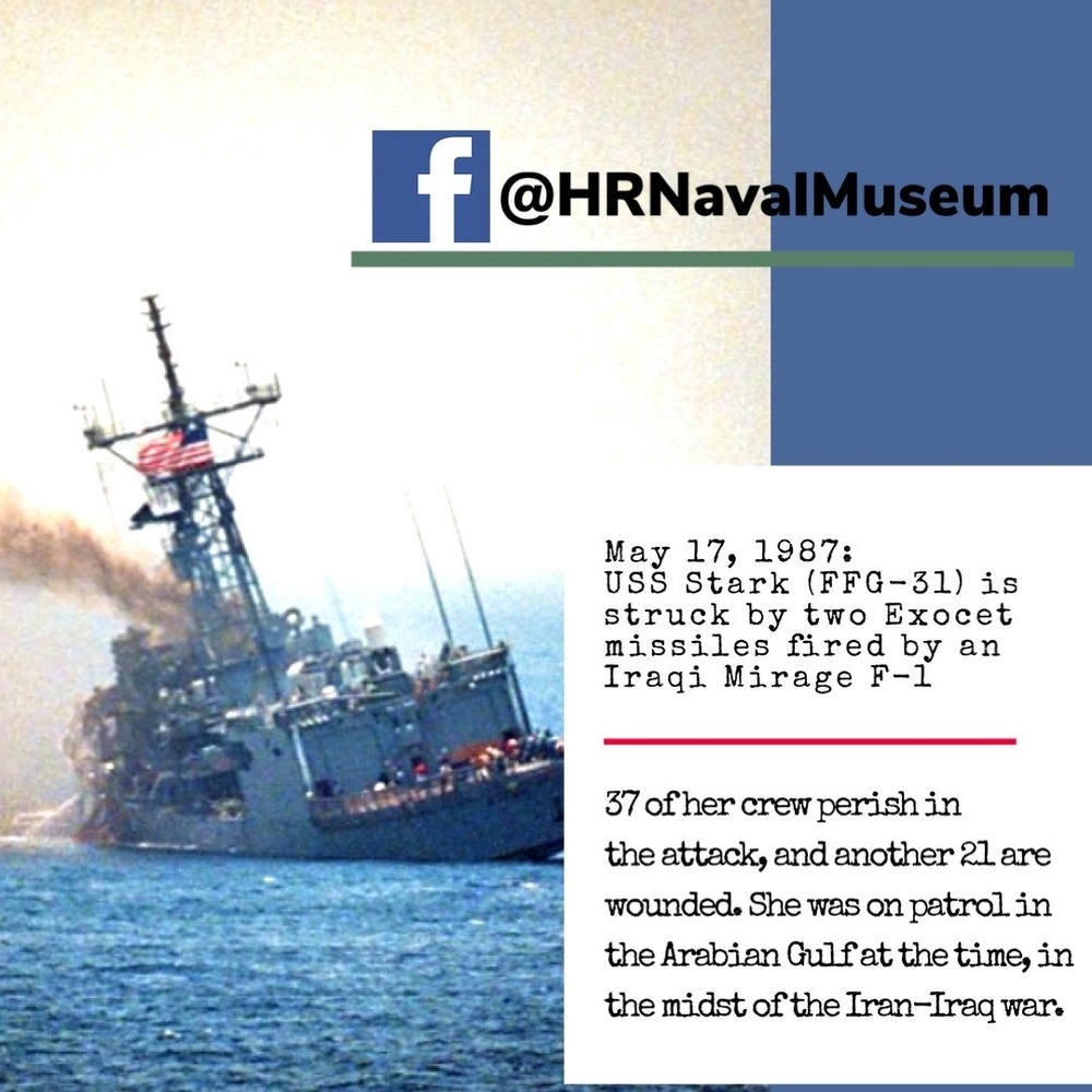 USS Stark (FFG-31): May 17, 1987 infographic