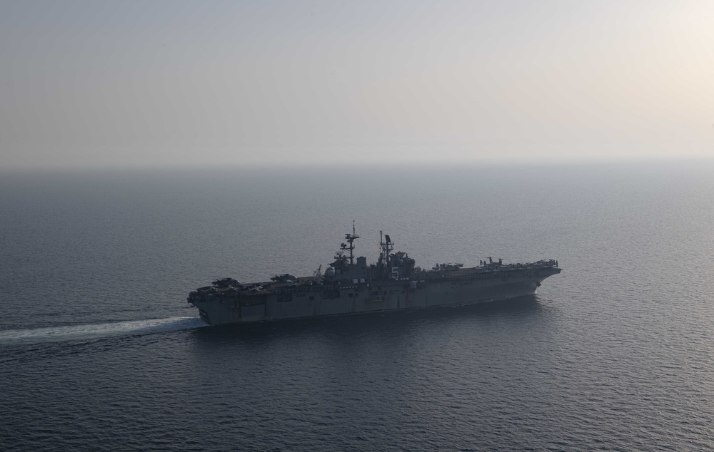 USS Bataan (LHD 5) operates in the Arabian Gulf