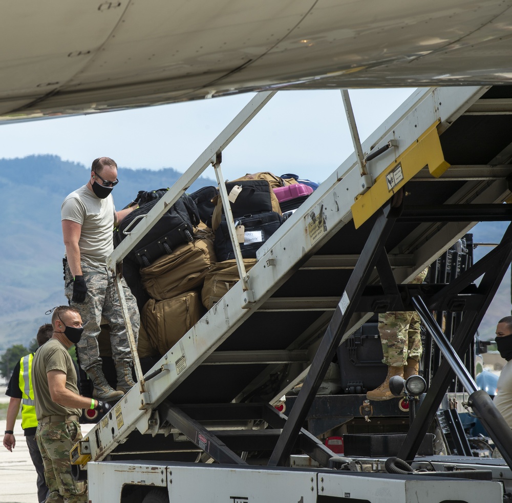 Airmen of the 124th Fighter Wing Deploy During COVID-19 Pandemic