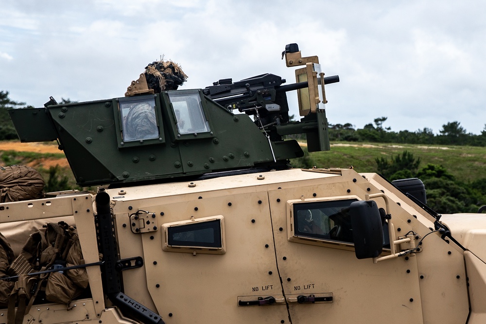 U.S. Marines conduct live-fire anti-armor transition drills