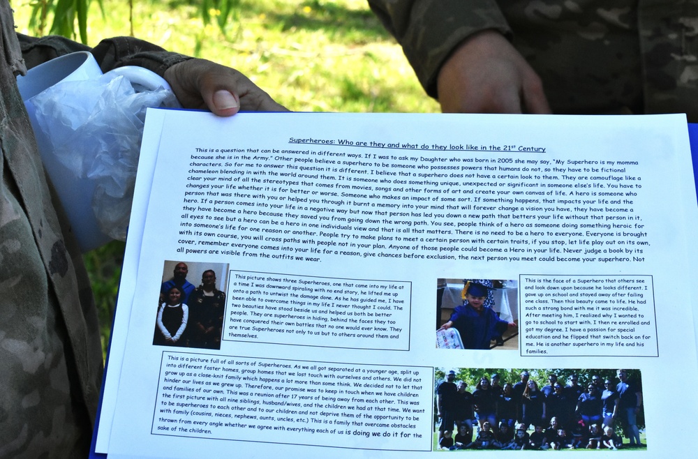 Soldier places in a community contest in Powidz, Poland