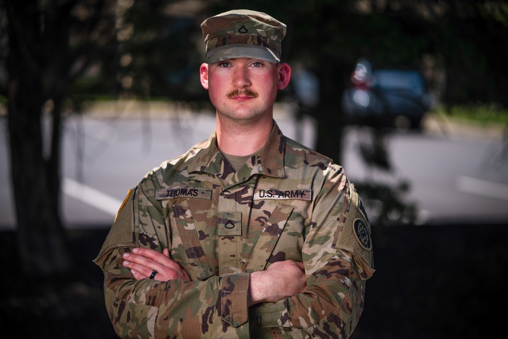 Behind the Mask - Pfc. Matthew Thomas