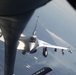 KC-135 refuels F-16 Fighting Falcon during Wisconsin Flyovers