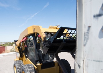 Members from the 150th Mission Support Group work to complete another food delivery mission in Santa Fe, N.M.