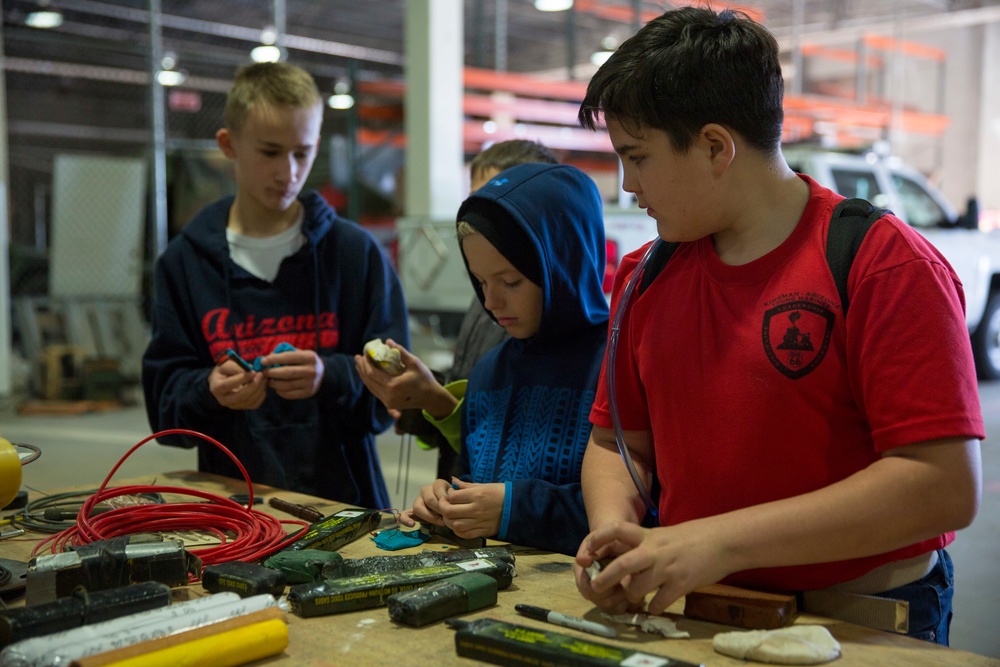 Kingman Young Marines Visit MCAS Yuma