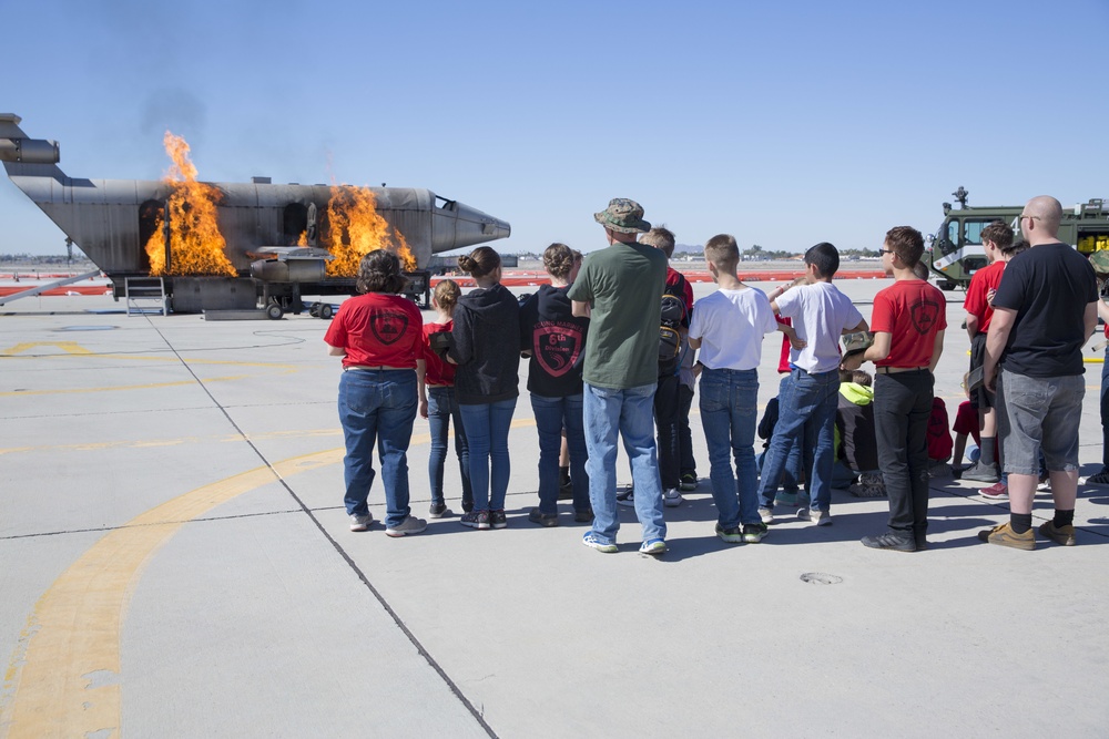 Kingman Young Marines Visit MCAS Yuma