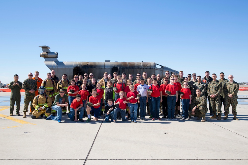 Kingman Young Marines Visit MCAS Yuma