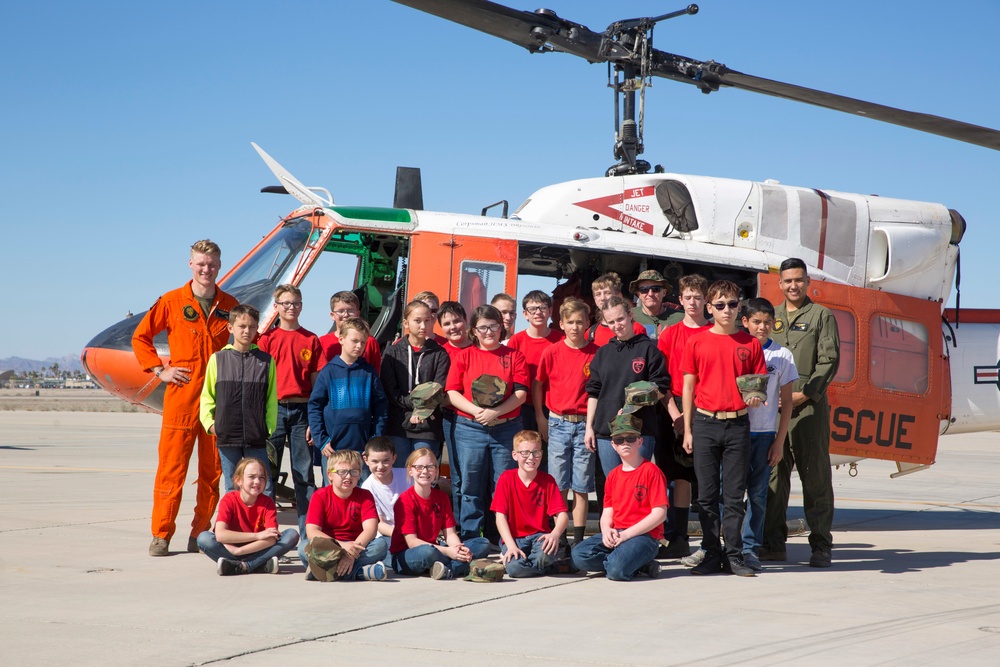 Kingman Young Marines Visit MCAS Yuma