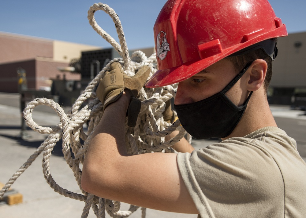 RED HORSE: heavy construction, self-sufficient, rapidly deployable force