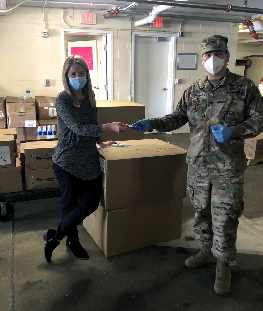 NY National Guard responds for Operation COVID-19 with supplies for nursing homes
