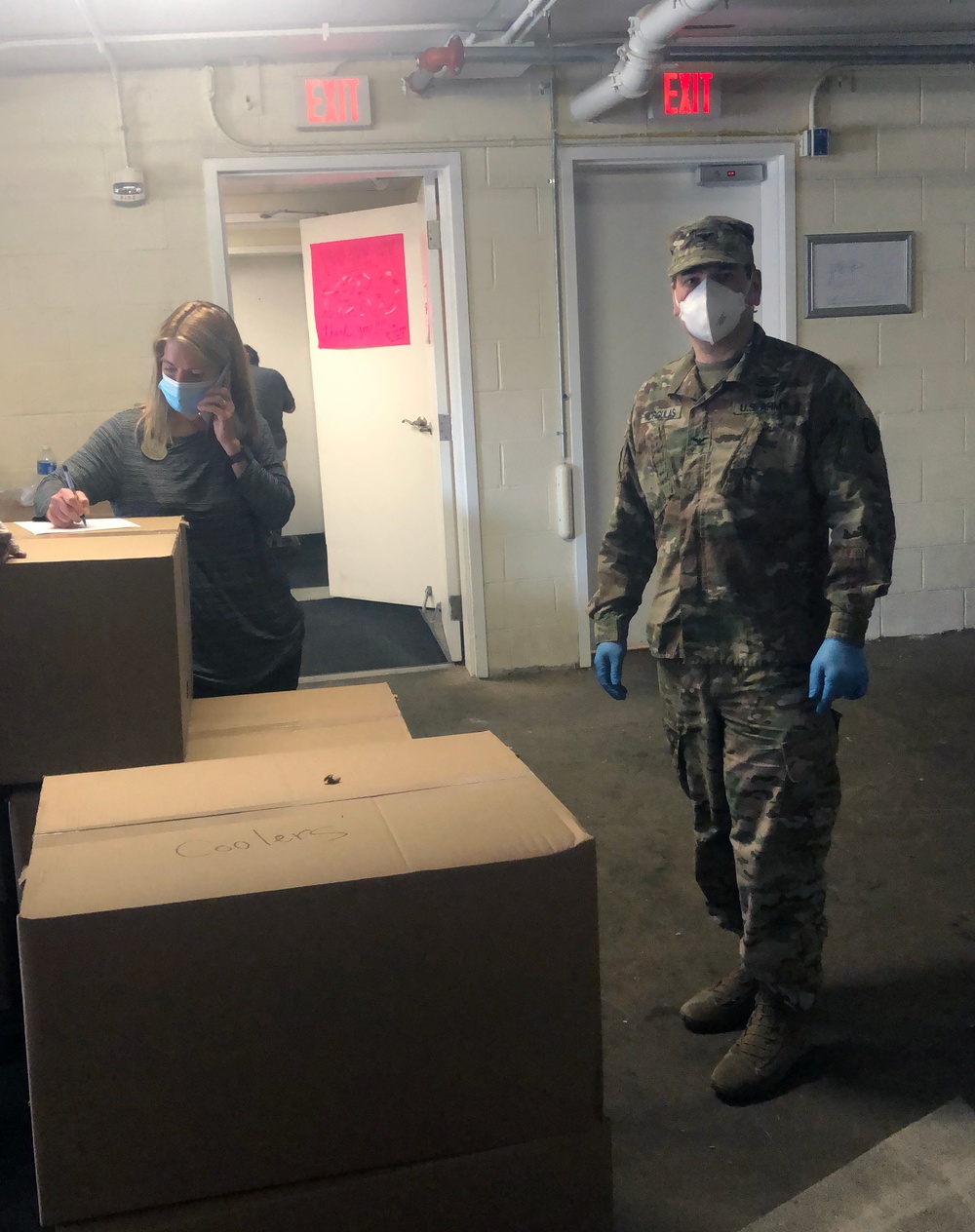 NY National Guard responds for Operation COVID-19 with supplies for nursing homes