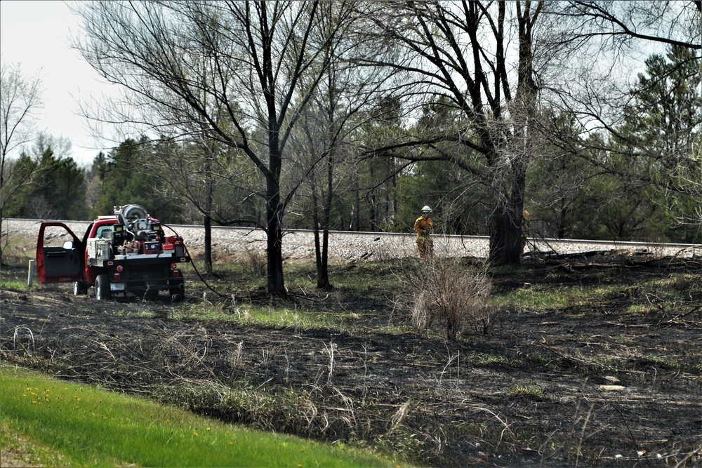 Fort McCoy prescribed burn team hold early May burn on installation