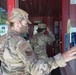 Airmen in the New Mexico National Guard patrol an alternate care site in Shiprock, N.M. 