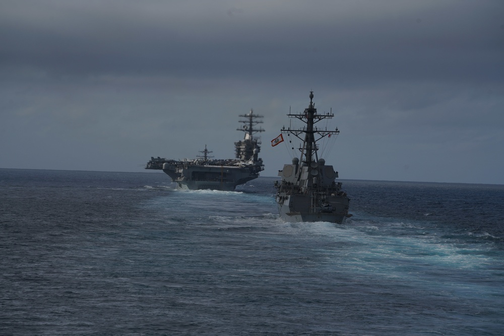 CSG 11 transits the Pacific Ocean