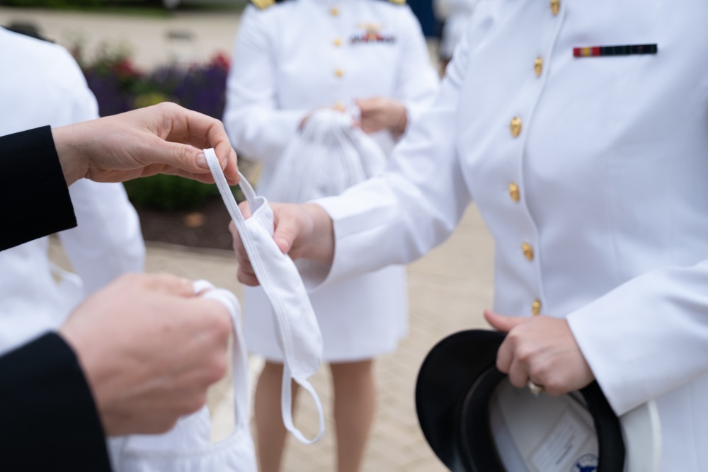 The United States Naval Academy holds the fourth swearing-in event for the Class of 2020