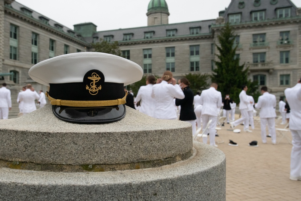 The United States Naval Academy holds the fourth swearing-in event for the Class of 2020