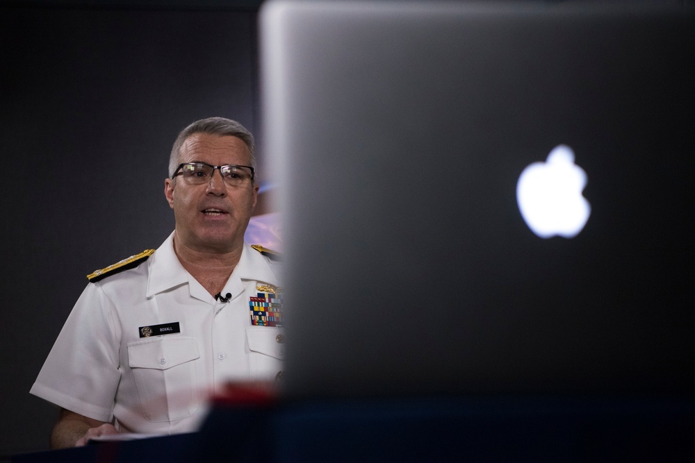 Admiral Delivers Virtual Commencement, Oath of Office to NROTC at Penn State